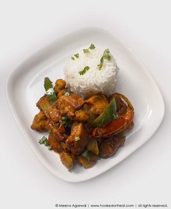 Kadai Chicken (Stir-fried Chicken with Peppers)