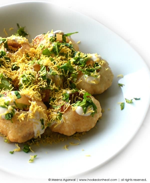 Aloo Dahi Puri Chaat