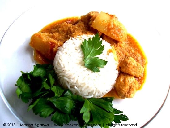 Recipe for Coconut-Lime Chicken Curry taken from www.hookedonheat.com. Visit site for detailed recipe.