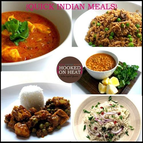 Pic for Quick Indian Dinner Ideas taken from www.hookedonheat.com, visit site for recipe details.