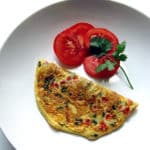 Recipe for Indian Masala Omelette taken from www.hookedonheat.com. Visit site for detailed recipe.