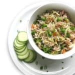 Recipe for Basil Fried Rice taken from www.hookedonheat.com. Visit site for detailed recipe.