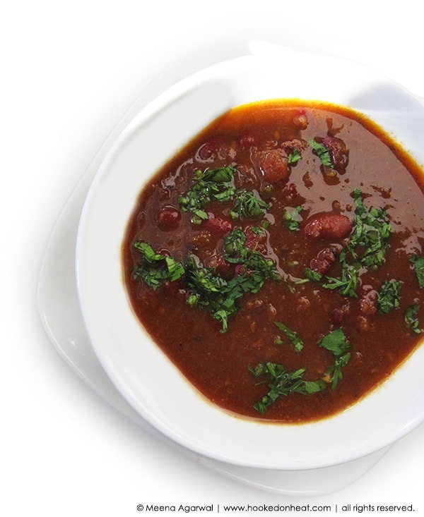 Rajma Masala (Red Kidney Bean Curry) in an Electric Pressure Cooker