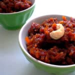 Recipe for Gajar ka Halwa taken from www.hookedonheat.com. Visit site for detailed recipe.