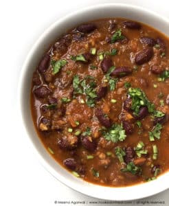 A bowl of Red Kidney Beans Curry