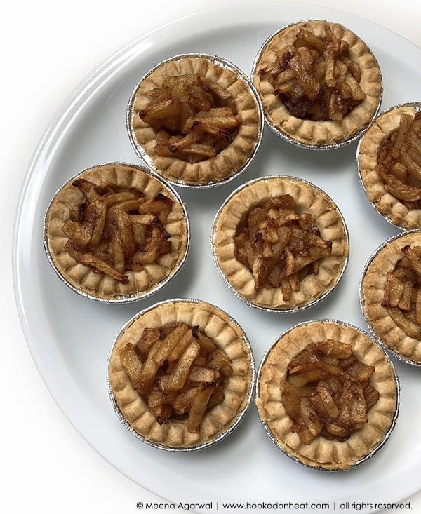 A platter of mini Apple Pie Tarts