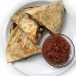 Recipe for Chicken Tikka Quesadillas taken from www.hookedonheat.com. Visit site for detailed recipe.