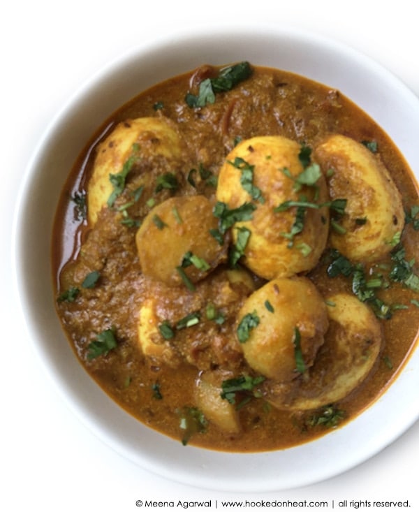 A bowl of Egg and Potato Curry
