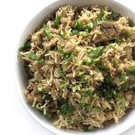 Recipe for Instant Pot Chicken Pulao taken from www.hookedonheat.com. Visit site for detailed recipe.