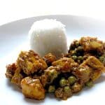 Recipe for Matar Paneer (Paneer with Peas) taken from www.hookedonheat.com. Visit site for detailed recipe.