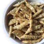 Recipe for Namak Pare taken from www.hookedonheat.com. Visit site for detailed recipe.