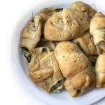 Recipe for Spinach & Cheese Croissants taken from www.hookedonheat.com. Visit site for detailed recipe.