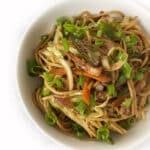 Recipe for Chicken Noodle Stir-Fry taken from www.hookedonheat.com. Visit site for detailed recipe.