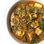 Recipe for Restaurant-style Matar Paneer Curry (Paneer with Peas) taken from www.hookedonheat.com. Visit site for detailed recipe.