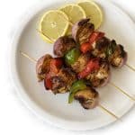 A platter of Turkey Tikka Skewers